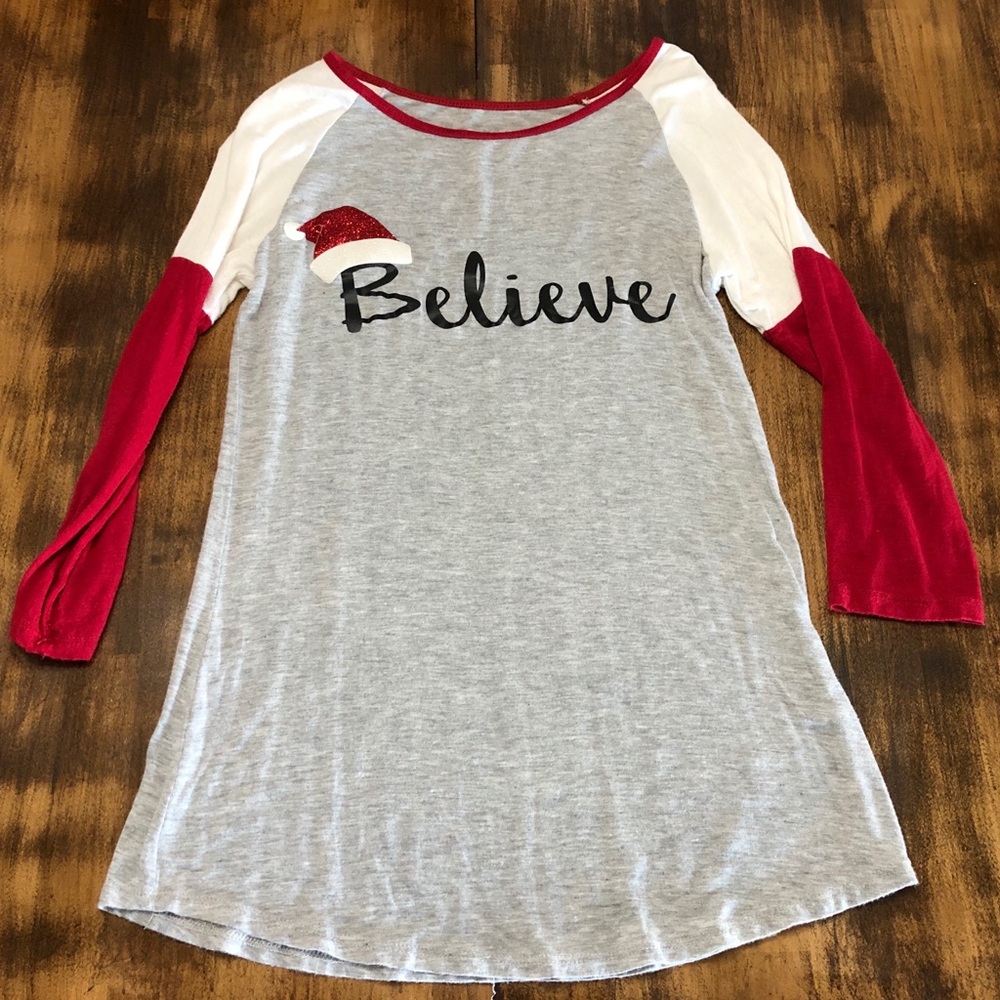 Christmas 3/4 sleeve Blouse